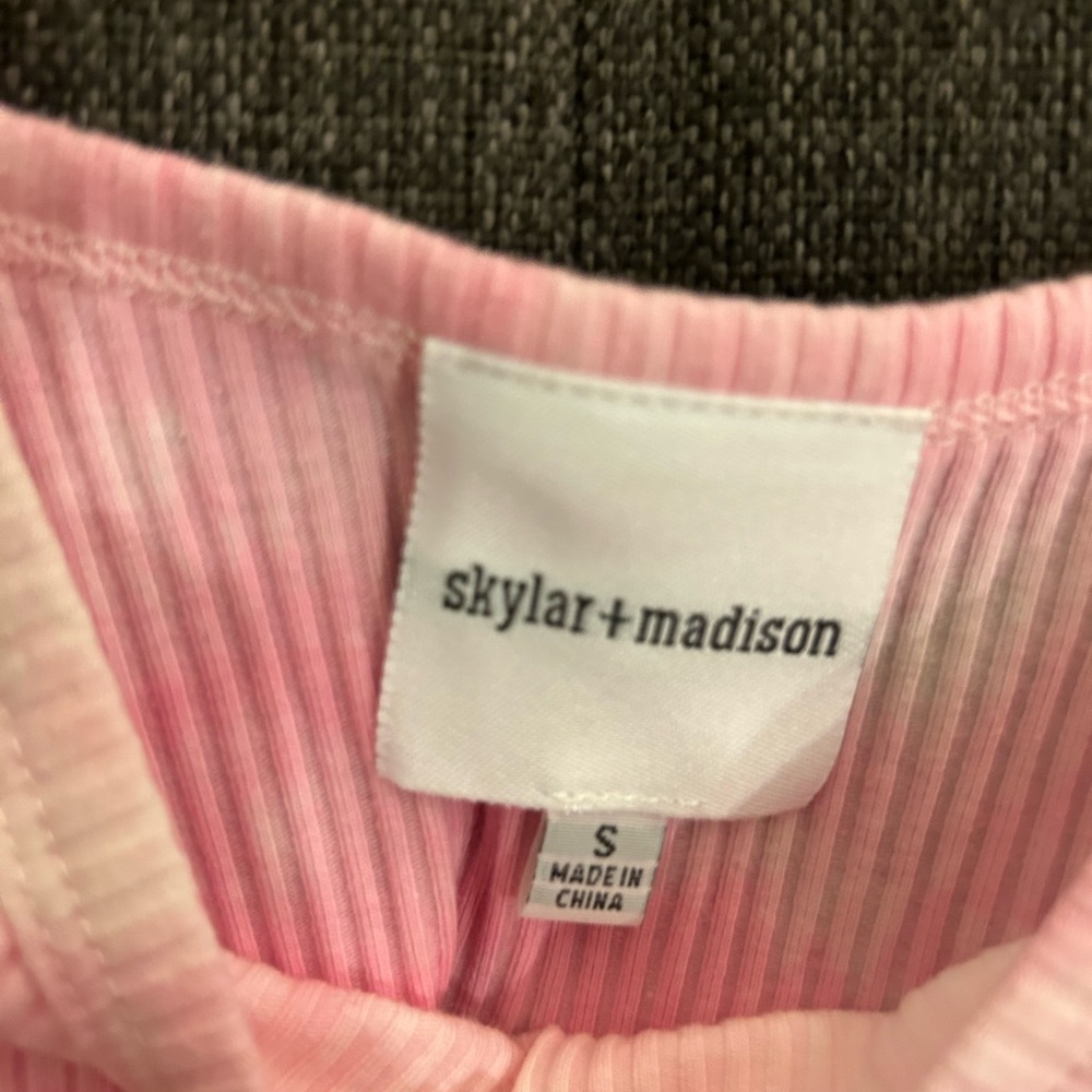 Pink Ribbed Tank Top - Picture 2 of 2